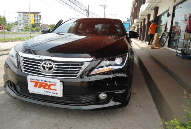 ไฟหน้า CAMRY 2012 โปรเจ็คเตอร์ DRL LIGHT BAR By EAGLE EYE โคมสีดำ #01